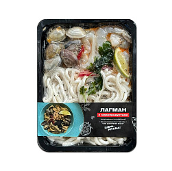 Лагман с морепродуктами 0,400гр
