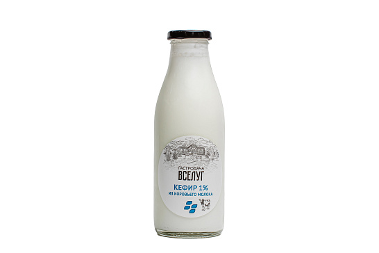 Кефир из коровьего молока 1% 500 гр,