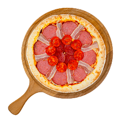 Пицца на тонком тесте «Мясное плато»