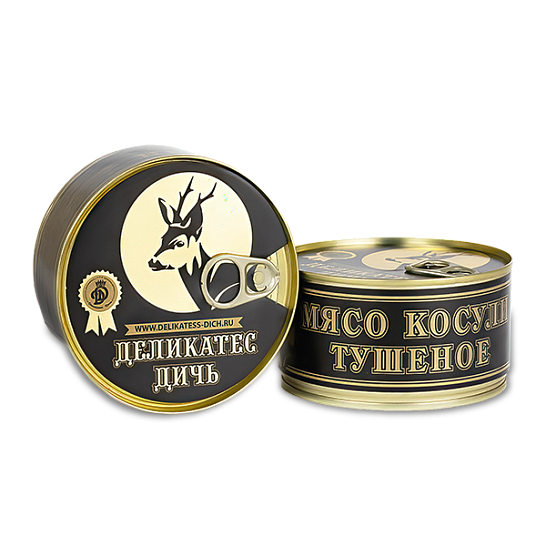 Мясо косули тушеное 325 гр.