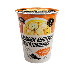 Пельмени быстрого приготовления с куриным бульоном 100 гр