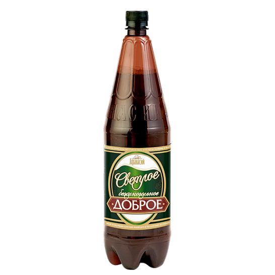 Пиво светлое б/а «Афанасий доброе светлое» 1,5 л.