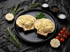 Гребешок для запекания с соусом бешамель, вес