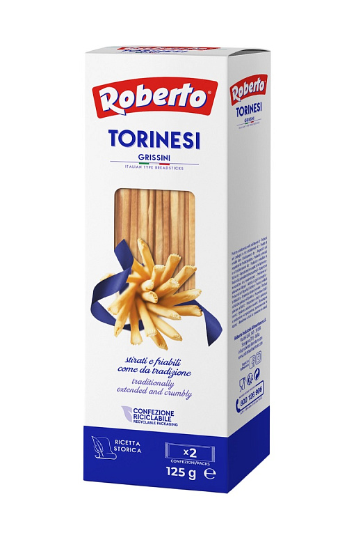 Палочки Хлебные Торинези Roberto 125 гр. ИТАЛИЯ