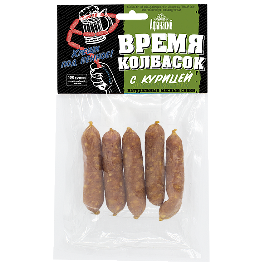Время колбасок с курицей «Пикник» 100г